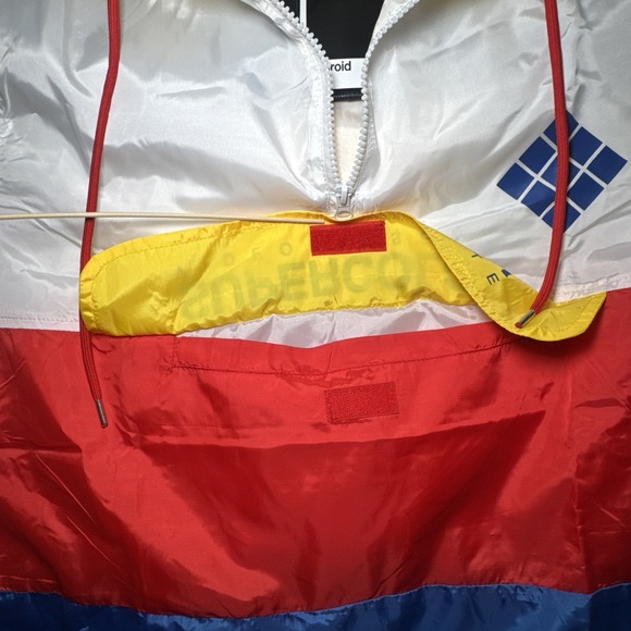 Polaroid Windbreaker Men's Sz Large Multicolor Hooded Supercolor Video Cassette - Picture 8 of 10